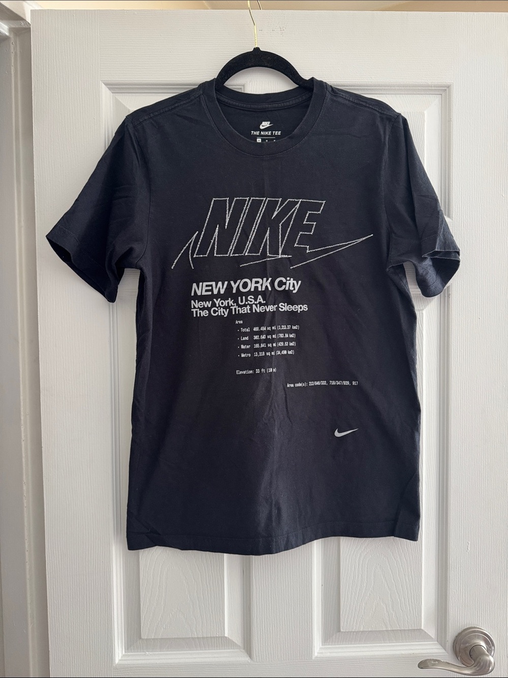 Nike Black 'New York City' Graphic Short Sleeve Tee